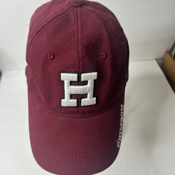 Harvard Crimson Collegiate Licensed Baseball Cap Hat Stretch Back - Maroon - Picture 3 of 6